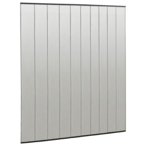 Zanzariera per Porta con 10 Sezioni a Rete Nera 240x240 cm