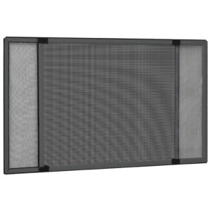 Zanzariera Allungabile per Finestre Antracite (100-193)x75 cm