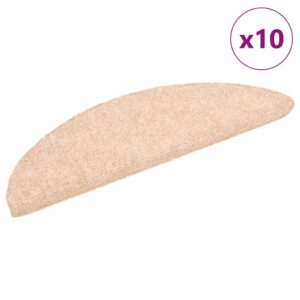 Tappetini Autoadesivi Scale 10 pz Crema 56x17x3 cm Agugliati