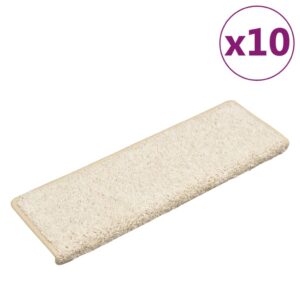 Tappetini per Scale 10 pz 65x21x4 cm Bianchi