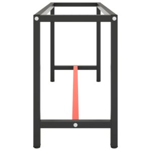 Telaio Banco da Lavoro Nero e Rosso Opaco 170x50x79 cm Metallo