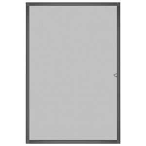 Zanzariera per Finestre Antracite 80x120 cm