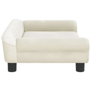 Lettino per Cani Crema 70x48x22 cm in Velluto