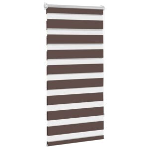 Tenda a rullo oscurante zebra 80x150cm caffé