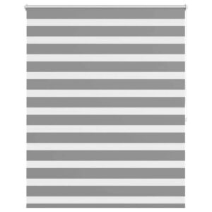 Tenda a rullo oscurante zebra 140x175cm grigia