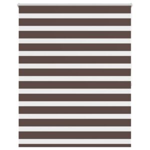Tenda a rullo oscurante zebra 140x175cm caffé