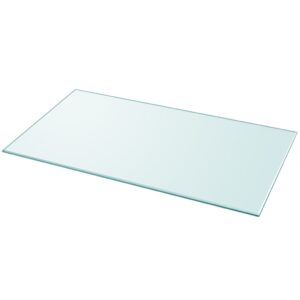 Piano Tavolo Vetro Temperato Rettangolare 1200x650 mm