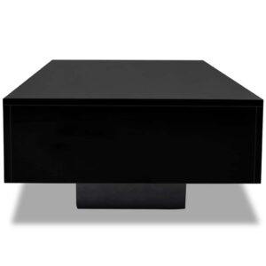 Tavolino da Salotto Nero Lucido