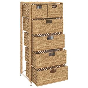 Armadietto Portaoggetti 6 Cesti 47x37x100 cm Giacinto d'Acqua