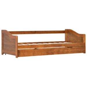 Dormeuse Estraibile senza Materasso Marrone Ambrato 90x200 cm