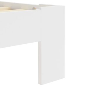 Dormeuse Estraibile senza Materasso Bianca Legno Pino 100x200cm