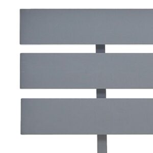 Giroletto senza Materasso Grigio 90x200 cm in Legno di Pino