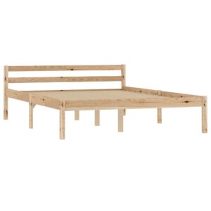 Giroletto senza Materasso 140x200 cm in Legno Massello di Pino