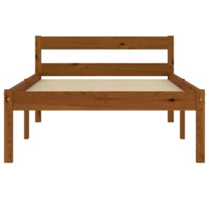 Giroletto senza Materasso Ambrato Legno Massello Pino 90x200 cm