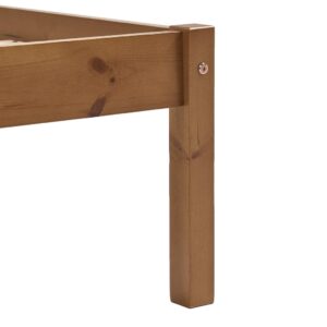Giroletto senza Materaso Ambrato in Legno di Pino 160x200 cm