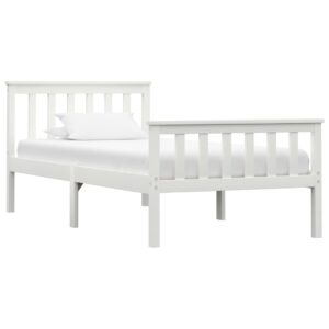 Dormeuse Estraibile senza Materasso Bianca Legno Pino 100x200cm