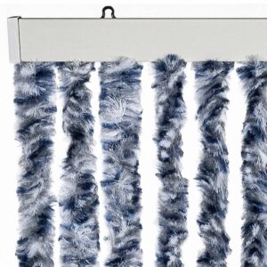 Zanzariera Blu Bianco e Argento  90x220 cm Ciniglia