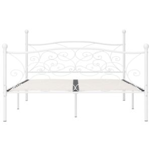 Giroletto con Doghe Bianco in Metallo 180x200 cm