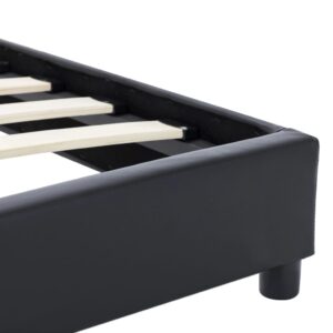 Giroletto Nero in Similpelle 140x200 cm
