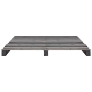 Giroletto in Pallet Grigio Legno Massello di Pino 200x200 cm