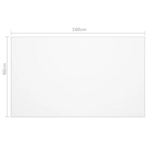 Protezione Tavolo Trasparente 160x90 cm 2 mm PVC