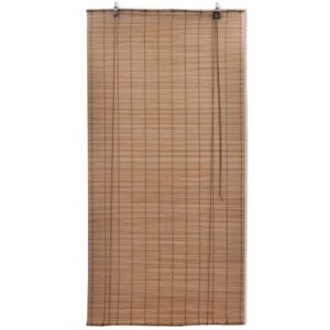 Tende a Rullo in Bambù 2pz 100x160 cm Marroni