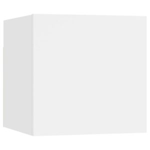 Set Mobili Porta TV 6 pz Bianco in Legno Multistrato