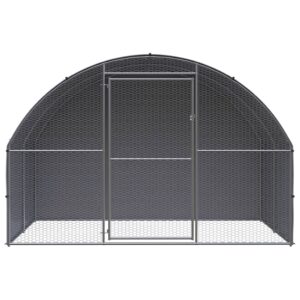 Gabbia per Polli da Esterno 3x2x2 m in Acciaio Zincato