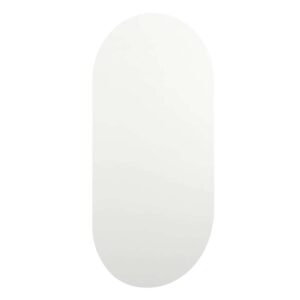 Specchio con Luci LED 80x40 cm Ovale in Vetro