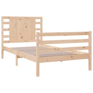Giroletto senza Materasso 90x200 cm in Legno Massello di Pino