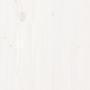 Giroletto senza Materasso Bianco 120x200 cm Legno Massello Pino