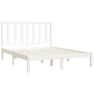 Giroletto Bianco in Legno Massello di Pino 140x190 cm