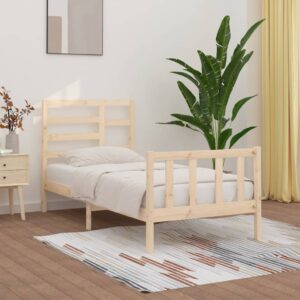 Giroletto senza Materasso 90x200 cm in Legno Massello di Pino
