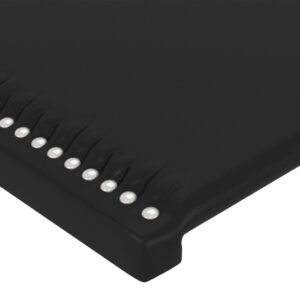 Testiere 2 pz Nere 100x5x78/88 cm in Similpelle