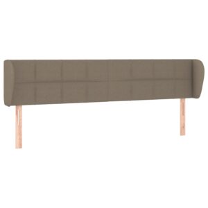 Testiera ad Orecchio Tortora 163x23x78/88 cm in Tessuto