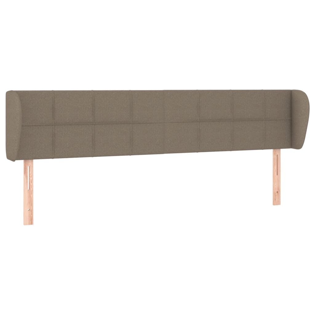 Testiera ad Orecchio Tortora 163x23x78/88 cm in Tessuto