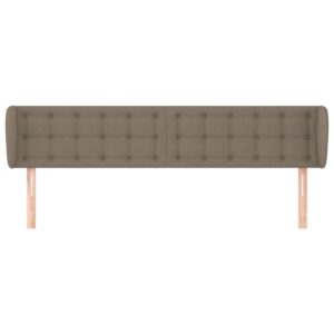 Testiera ad Orecchio Tortora 163x23x78/88 cm in Tessuto