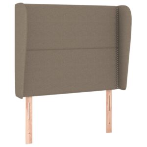Testiera ad Orecchio Tortora 93x23x118/128 cm in Tessuto