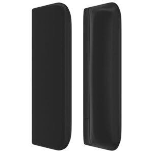 Testiera ad Orecchio Nera 103x16x78/88 cm in Similpelle