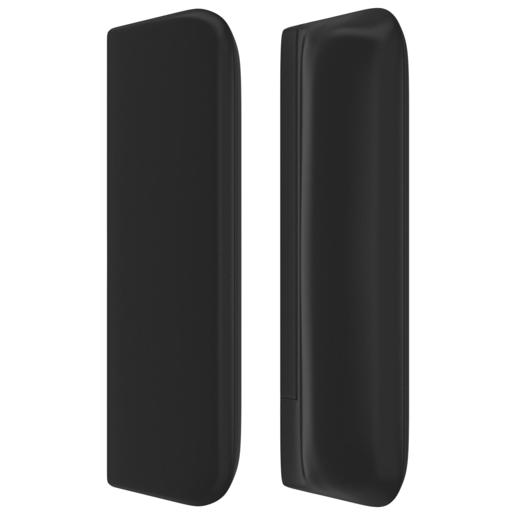 Testiera ad Orecchio Nera 93x16x78/88 cm in Similpelle