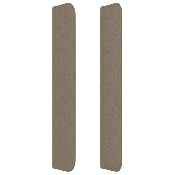 Testiera ad Orecchio Tortora 93x16x118/128 cm in Tessuto