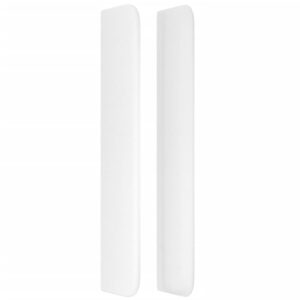 Testiera ad Orecchio Bianco 103x16x118/128 cm in Similpelle