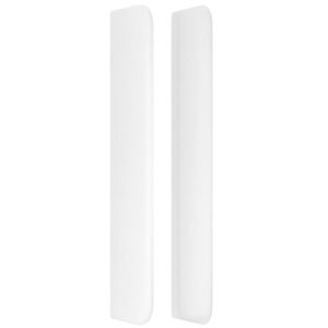 Testiera ad Orecchio Bianco 147x16x118/128 cm in Similpelle