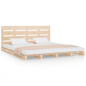 Giroletto senza Materasso 180x200 cm in Legno Massello di Pino