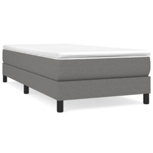 Giroletto senza Materasso Grigio Scuro 80x200 cm Tessuto