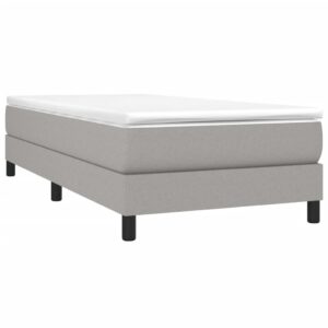 Giroletto senza Materasso Grigio Chiaro 100x200 cm Tessuto