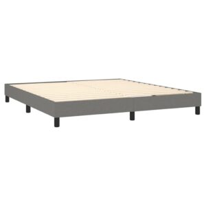 Giroletto senza Materasso Grigio Scuro 160x200 cm Tessuto