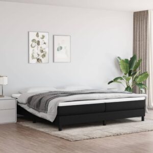 Giroletto senza Materasso Nero 200x200 cm in Tessuto