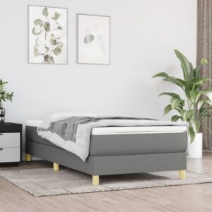 Giroletto senza Materasso Grigio Scuro 80x200 cm Tessuto