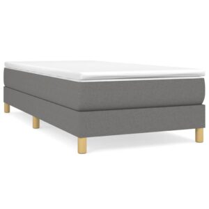 Giroletto senza Materasso Grigio Scuro 90x200 cm Tessuto